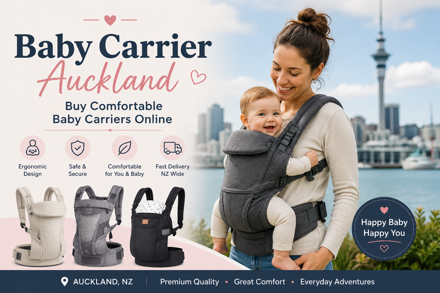 Buy Comfortable Baby Carriers Online in Auckland