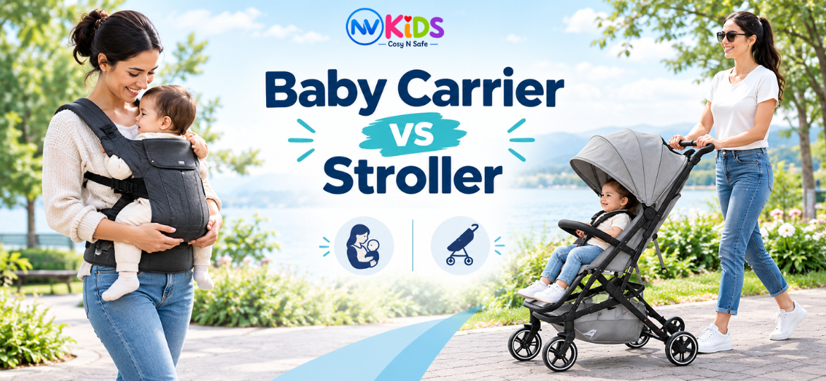 Baby Carrier vs Stroller